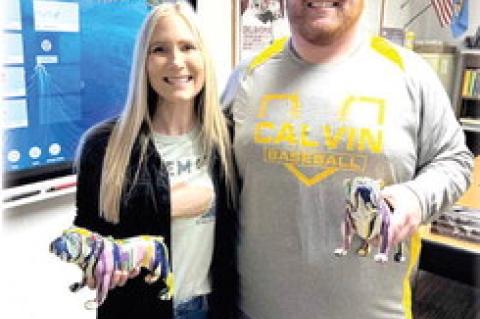 CALVIN TEACHERS’ OF THE MONTH! ELEMENTARY: TRACY LINDLEY JH/HS: BRANDON MAGGIA