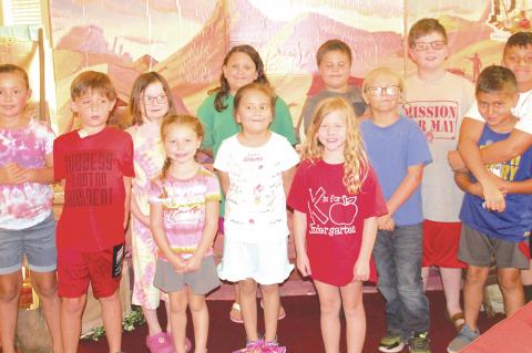 ANOTHER GREAT GROUP OF KIDS ATTENDED VBS AT THE WETUMKA UNITED METHODIST CHURCH