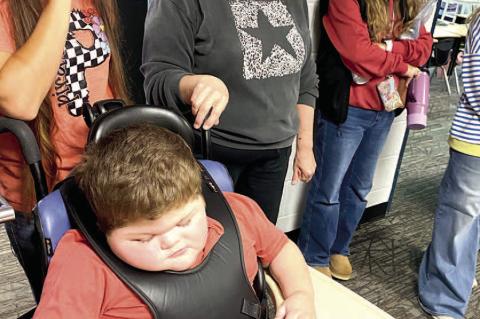 Left-Right: Jessica Graham, Tucker Giles, Gwenda Williams (Tucker’s nurse), April Carpenter