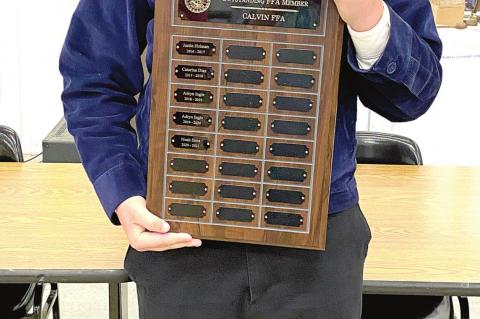 Awards presented to Calvin FFA members