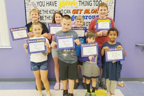 WELEETKA ELEMENTARY STUDENTS OF THE MONTH FOR MAY 2022 ARE