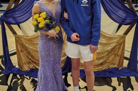 AVA O’KELLEY CROWNED MOSS HOMECOMING QUEEN GRADY MILLS CROWNED KING 