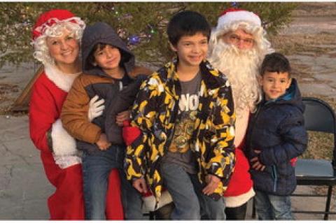 Jesse Lopez' children have been good all year! Pictured Left to right, Isaac, Marcus, and Tristan Lopez