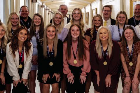 State Representative Recognizes Stuart Lady Hornets at the State House