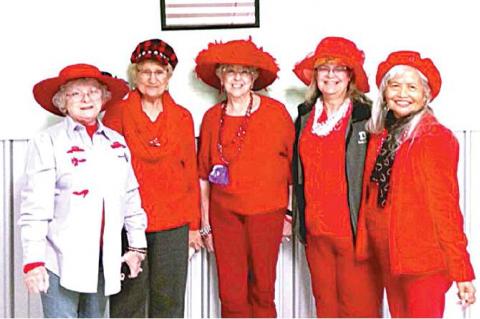 Red Hatters enjoy January get-together