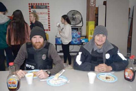 Special guests at the pancake breakfast.......