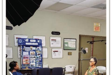 Donna Wilson and Camera Crew Visit Clearview