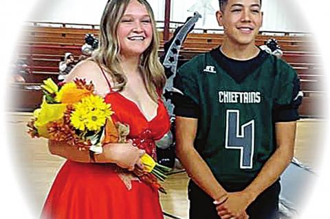 Kayla Williams crowned Graham-Dustin Homecoming Queen by Trenton Morgan