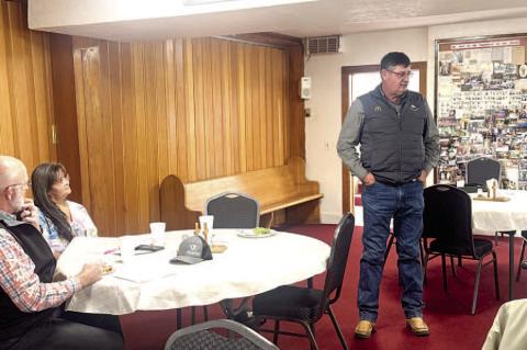 Coy McCorkle addresses Wetumka City Council