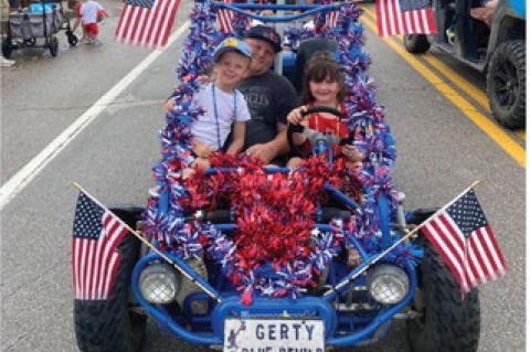 Calvin Celebrates 4th of July with Parade and Festivities