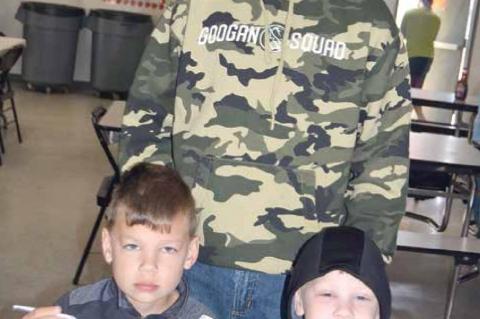 Special guests at the pancake breakfast.......