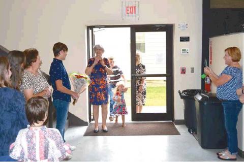 Marie Grimes surprised on 80th birthday!
