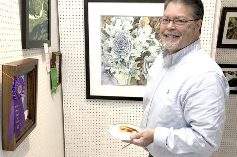 Seminole Nation Museum Director Richard Ellwanger recently attended the HSPS Fall Art Show in Holdenville.