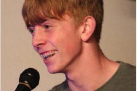 Calvin STUCO and Principal Lead Students in Christmas Program