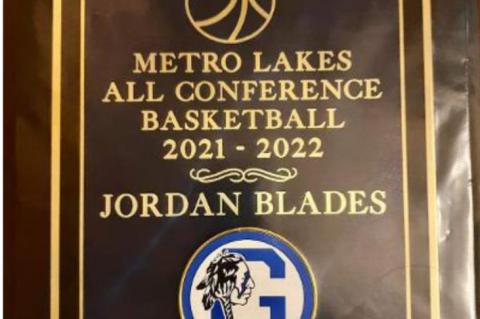 Jordan Marie Blades named to the Metro Lakes All Conference Basketball Team 2021-22