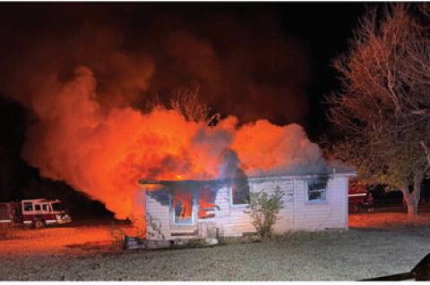 THE WETUMKA FIRE DEPARTMENT RESPONDED